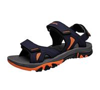 Men's Walking Sandals Sports Outdoor Hiking Sandals with Adjustable Straps Breathable Summer Beach Shoes Lightweight Trekking Footwear Dark Blue