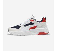 PUMA Unisex Trinity 2 LT Sneaker, Navy White-Feather Gray-RED FIRE, 12 UK