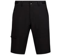 DLX Mens Walking Shorts Ralf - Cargo Hiking Shorts, Outdoor Walking Trekking Short with 3 Welded Zip Pockets, Men's Activewear Flat Waistband Pants Black