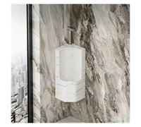 Men's Wall-Mounted Urinal 60cm High Efficiency Flush Valve White Ceramic Urinal with 24cm High Edge Space-Saving Bathroom Essential for Home & Commercial Use