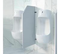 Men's Wall-mounted Urinal Divider - 3pcs Privacy Screen For Schools & Public Restrooms, Durable White Partition For Enhanced Privacy And Hygiene White 2pcs