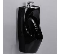 Men's Wall Mounted Urinal with Sensor Faucet, Ceramic Anti-Odor Design, Space-Saving Touchless System, High Efficiency Washout Features