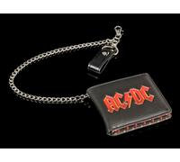 Men's Wallet - AC/DC Logo with Chain | Rock Band Metal Purse Gift
