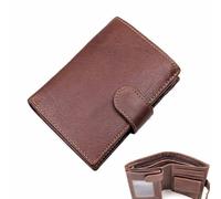 Men's Wallet,Cowhide Wallet with Coin Pouch,RFID Protection Men's Tri-fold Wallet, with 11 Card Slots, 2 ID Slots, Can be Given as a Holiday Gift to Family and Friends.,Metallic