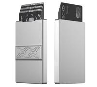 Men's Wallet Credit card Case, Front pocket Minimalist wallet, Push-Out with decompression sound，Slim Fidget Wallet - 6 Credit Cards Holder, Relief Gift for the Fidgety Person.