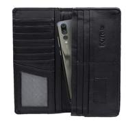 Mens Wallet, Leather Wallet, Long, Travel, Cards, 14 Card Slots, 2 compartments for Bills & Cash, Mobile Phone, SIM Card Pockets, Hand Carry or Coat Pocket, Full Grain Real Leather