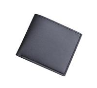 Mens Wallets Credit Multiple Card Slots Slim Coin Pocket Classic Blocking Genuine Leather Wallet Simple Casual Mini Cash Pocket Minimalist Purses for Work Business Shopping Or Travel (Black)