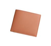 Mens Wallets Credit Multiple Card Slots Slim Coin Pocket Classic Blocking Genuine Leather Wallet Simple Casual Mini Cash Pocket Minimalist Purses for Work Business Shopping Or Travel (Coffee)