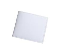 Mens Wallets Credit Multiple Card Slots Slim Coin Pocket Classic Blocking Genuine Leather Wallet Simple Casual Mini Cash Pocket Minimalist Purses for Work Business Shopping Or Travel (White)