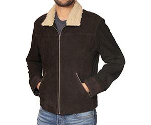 Men's Wallking Dead Rick Grimes Suede leather jacket- Season 4