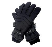 Mens Warm 3M Thinsulate Lined Thermal Padded Black Ski Gloves L/XL