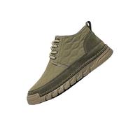Men's Warm Winter Boots, Men's Snow Boots, Lined Casual Shoes, Non-Slip Snow Shoes, Flat Hiking Shoes, Thermal Boat Shoes, Casual Lace-Up Boots, Vegan Trekking Shoes, Outdoor Autumn Shoes, khaki, 9 UK