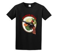 Men's Warren Zevon American Rock Singer O-Neck Cotton T Shirt Black L