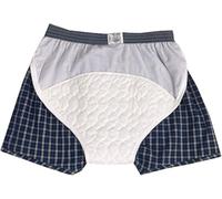 Men's Washable Incontinence Shorts,Urinary Underwear for Adults Outdoor,Washable Nappy Cover,Net Knickers for Leakproof Pads,Patient Reusable Breathable Pant Diapers for Prostate LL