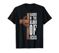 Mens Washed in the Blood of Jesus for Christians Performance T-Shirt