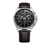 Men's Watch Fashion Sports Imitation Three Eyes Men's Watch Leather Strap Luminous Quartz Watch