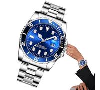 Mens Watch - Luxury Wrist Clock Watches | Steel Strap Business Analog Mens Watch | Waterproof Wristwatch, Easy to Read Fashion Accessories, 42mm Men Wristwear