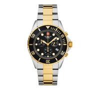 Men's Watch Master Diver Chrono 7053.9147 44 mm Chronograph & Date Display Stainless Steel Bracelet - male - Swiss Alpine Military - Watches - Black - ONE SIZE - Accessories ONE SIZE