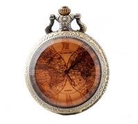 Mens Watch Men Analog Quartz Watches Tea Colored Glass Earth High End Quartz Pocket Watch: Precise Timing with Elegant Design Available in Durable Stainless Steel Or Fashionable (Bronze, 6x5x2cm)