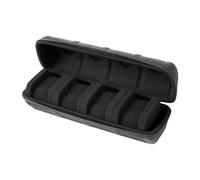 Men's Watch Storage Case with 4 Slots Travel Friendly Wristwatch Protective Soft Lined Zippered Box Home Accessory Portable Watch Organizers