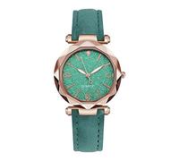 Mens Watch Strap Simple Ladies Watch Women's Watch Middle School Student Belt Watch Stone (Mint Green, One Size)
