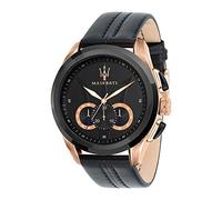 Men's Watch, Traguardo Collection, Quartz Movement, Chronograph, Stainless Steel and Leather Watch - R8871612025