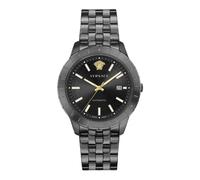 Men's Watch Univers Date Stainless Steel, male, Versace, Watches, Black, ONE SIZE, Accessories ONE SIZE