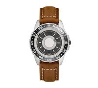 Men's Watches,Alloy Dial Simple Magnetic Parallel Steel Ball Fashion Concept Watch, Silver Black