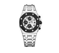 Men's Watches,Automatic Mechanical Watch_Kimsdun Men's Watch Fashion Three-Eye Automatic Wholesale Watch Silver Shell with Black Circle and White Face