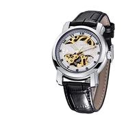 Men's Watches,Business Tourbillon Waterproof Automatic Skeleton Mechanical Watch, White