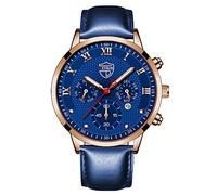 Mens Watches Casual Leather Analog Quartz Watch Men Wristwatch Clock Business Date Casual Watch Ae1200wh (E, One Size)