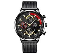 Mens Watches Casual Stainless Analog Quartz Watch Men Wristwatch Clock Business Date Casual Watch Bu2010-57l (C, One Size)