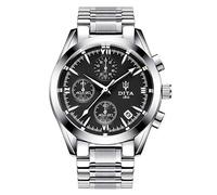 Men's Watches,Casual Steel Belt Luminous Quartz Business Watch, A
