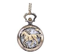 Mens Watches Chronograph Necklace Vintage Pocket Chain Dad Gifts Retro for Grandpa Greatest The Watch Men's Watch (Gold, One Size)