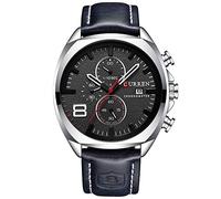 Mens Watches,CURREN Watches Quartz Analog Calendar,Wrist Watch for Men, Fashion Waterproof Stainless Steel Band