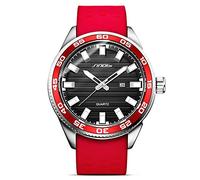 Men's Watches,Fashion Trend Quartz Watch Business Waterproof Sports Watch Red
