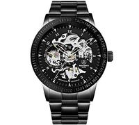 Men's Watches,Fully Automatic Hollow Mechanical Watch Through The Bottom Personality Fashion Watch, B