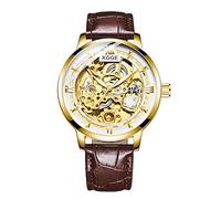 Men's Watches Fully Automatic Mechanical Watch Multi-Function Watch Full Transparent Personality Watch, A