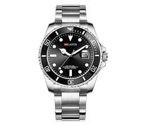 Men's Watches,Green Water Ghost Steel with Luminous Watch, A