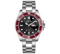 Men's Watches,Green Water Ghost Trendy Quartz Watch, Red