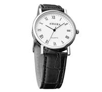 Mens Watches - Hand Watch for Men | Comfortable Analog Wristwatch for Men | Elegant Leather Strap Watch | Soft Mens Casual Wristwatch | Formal Mens Wristwatch Business Watch for Men