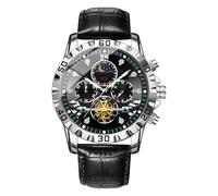 Men's Watches, Mechanical Watch - Stylish Work Watches | Waterproof Personal Timer, Mechanical Watch For Business Meeting, Black, Se référer au descriptif, Refer to description