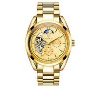 Men's Watches,Multifunctional Waterproof Machine Watches for Business Leisure Total Gold