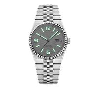 Men's Watches - Stainless Steel Strap with Metal Case, Luminous with Visibility Function, Casual Companion in Timekeeping Style, Everyday Chronograph Concept | Social, White, see description