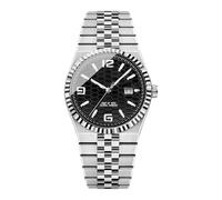 Men's Watches - Stainless Steel Strap with Metal Case, Luminous with Visibility Function, Casual Companion in Timekeeping Style, Everyday Chronograph Concept | Social, Black, see description