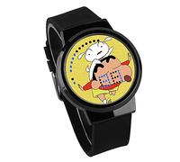 Men's Watches,Touch Screen LED Watch Crayon Shin-Chan Anime Surrounding Waterproof Luminous Electronic Hand Personality Fashion Black