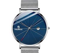 Men's Watches,Trendy Fashion Men's Concept Waterproof Watch Natural Blue