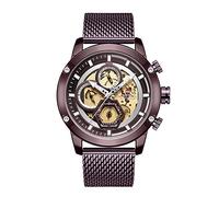 Mens Watches Waterproof Quartz Belt Watch Six Pin Multifunctional Mesh Belt Men's Watch Masculino Reloj Hombre