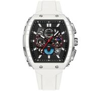 Mens Watches White Reloj para Hombre Unique Rectangle Casual Chronograph Watch for Men Waterproof Sports Analog Dress Work Wristwatch, B White, casual