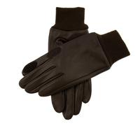 Men's Water-Resistant Fleece-Lined Leather Shooting Gloves - BROWN / M